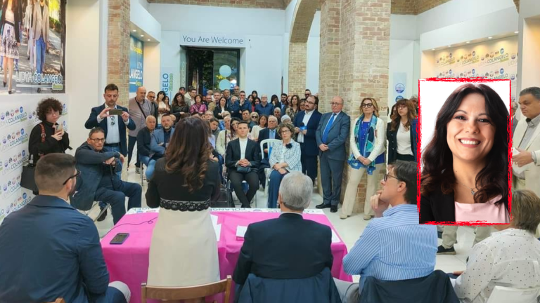 Ieri primo incontro con la stampa per Lydia Colangelo sindaco.