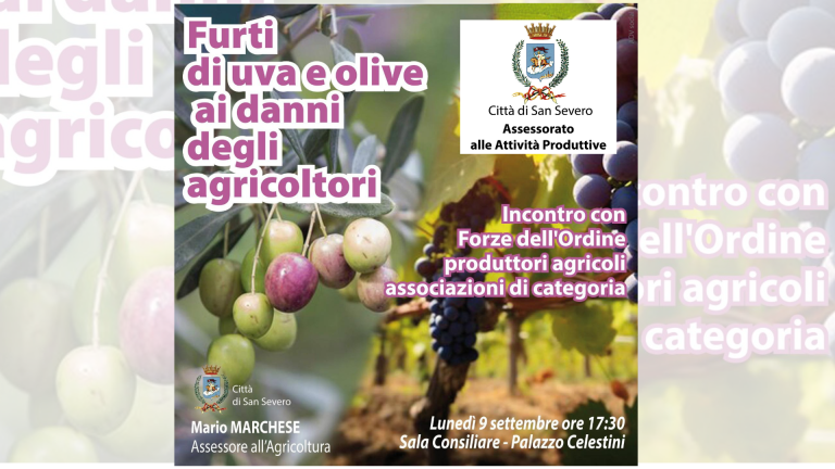 Conferenza su Furti Agricoli a San Severo